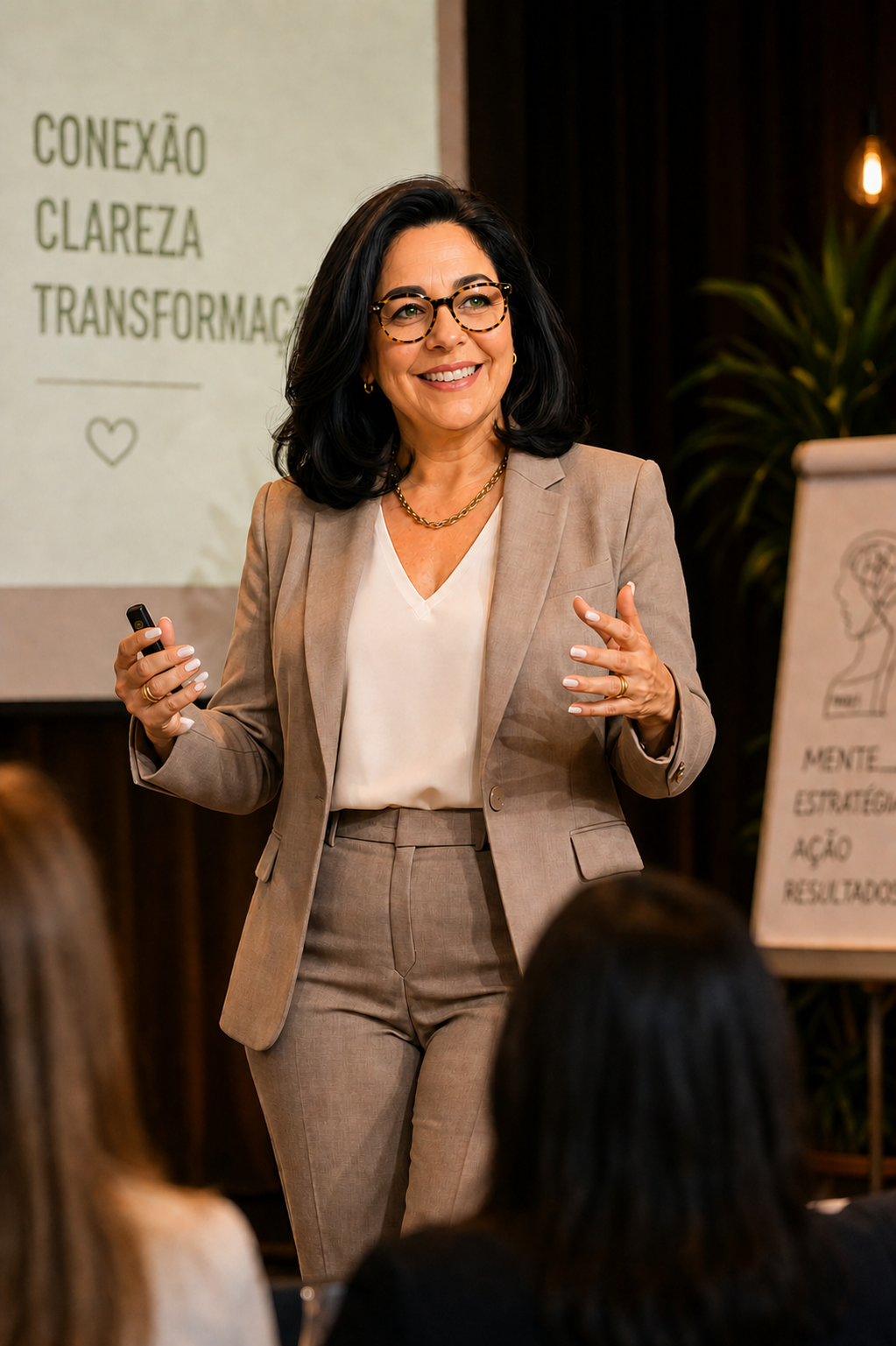 Sandra Jessula em palestra